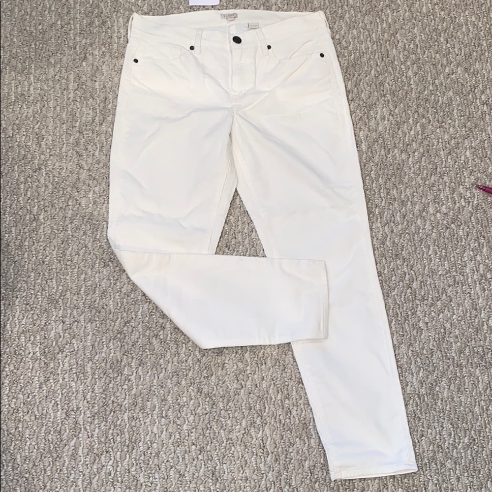 NWT J Crew Ivory Corduroy Jeans, 28